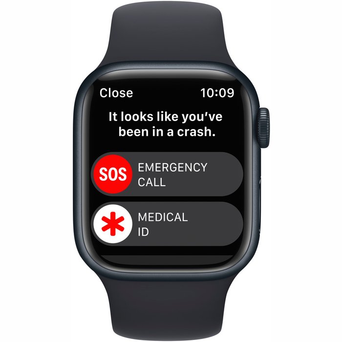 Viedpulkstenis Apple Watch Series 8 GPS 45mm Midnight Aluminium Case with Midnight Sport Band