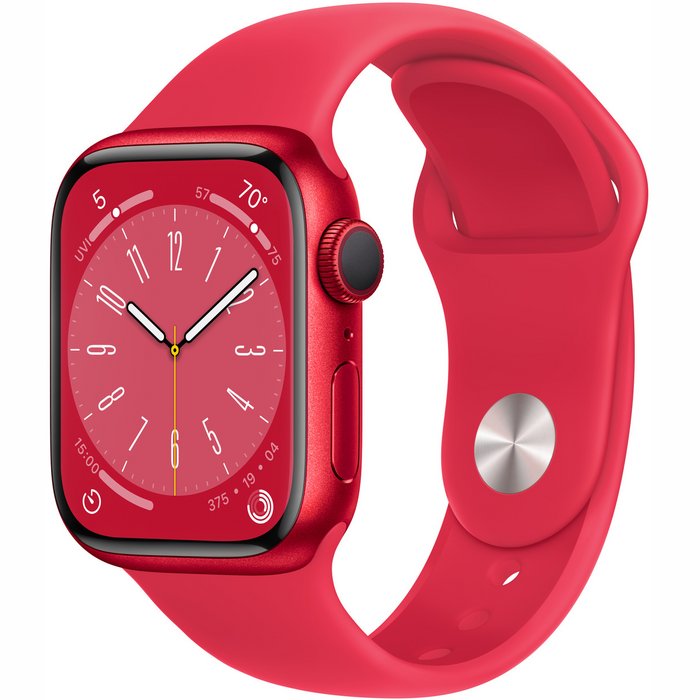 Viedpulkstenis Apple Watch Series 8 GPS 41mm (PRODUCT) RED Aluminium Case with (PRODUCT) RED Sport Band