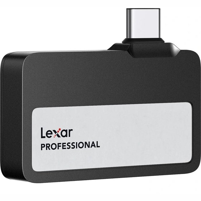 Ārējie cietie diski Lexar Professional Go USB 3.2 Gen 2 Portable SSD 1TB Black LSL400X001T-RNBNG