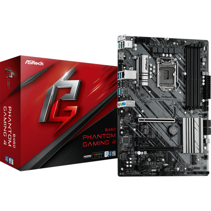 Mātesplate ASROCK B460 Phantom Gaming 4