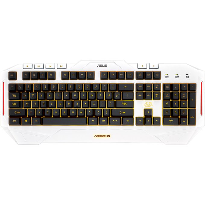 Klaviatūras Asus Cerberus Arctic Gaming Keyboard ENG