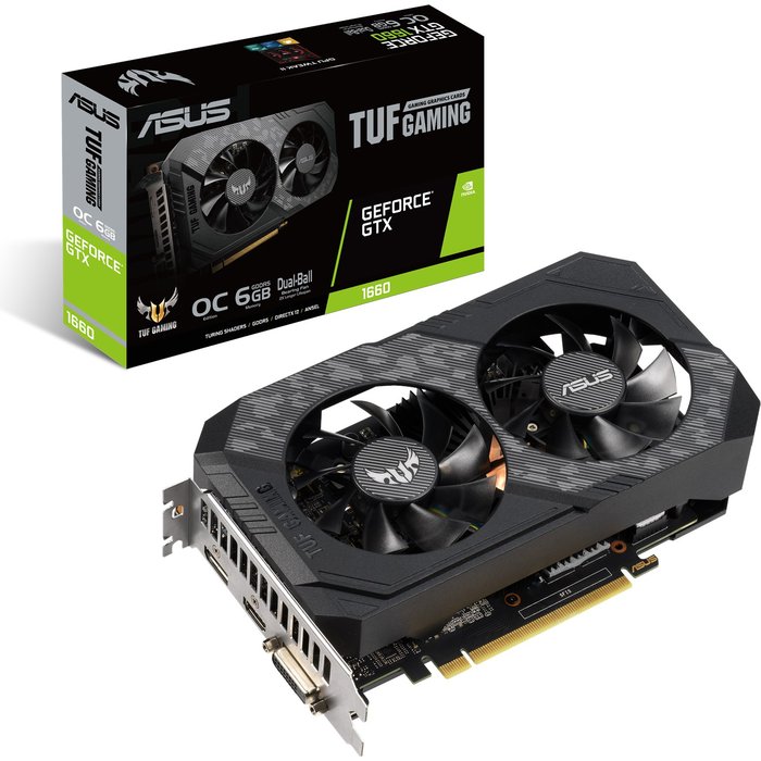 Videokarte Asus TUF Gaming GeForce GTX 1660 OC 6GB TUF-GTX1660-O6G-GAMING