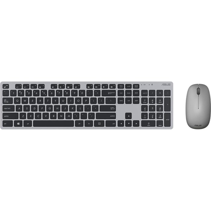 Klaviatūras Asus W5000 Wireless Keyboard and Mouse Set ENG Gray