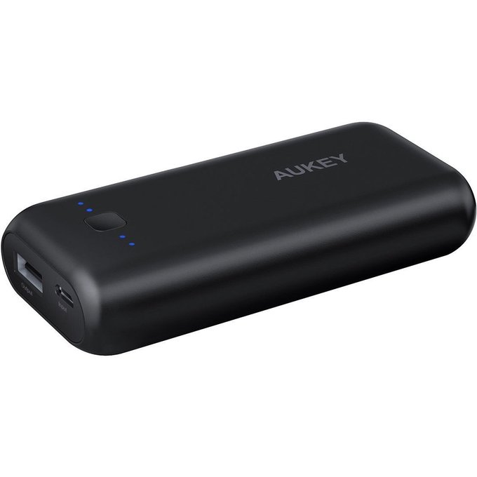 Akumulators (Power bank) Aukey USB 5000 mAh Black