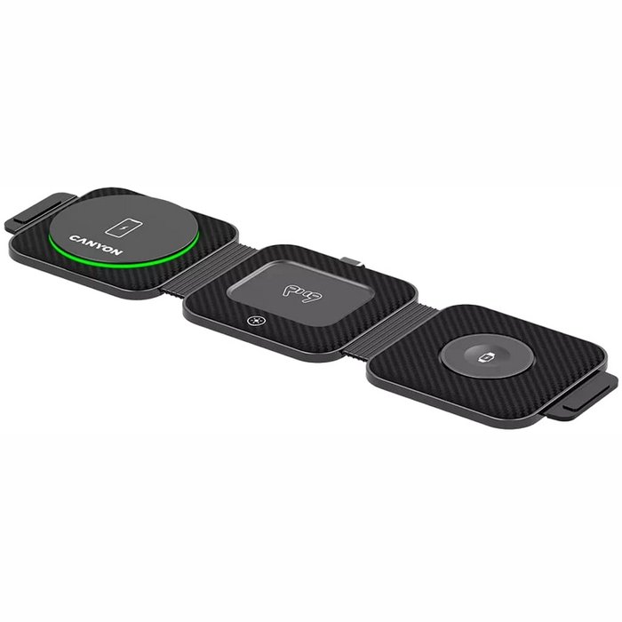 Canyon Foldable 3-in-1 wireless charging station WS-305 Black