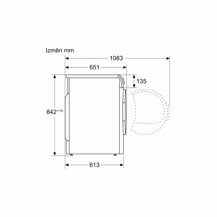 Veļas žāvētājs Bosch WTW85L48SN