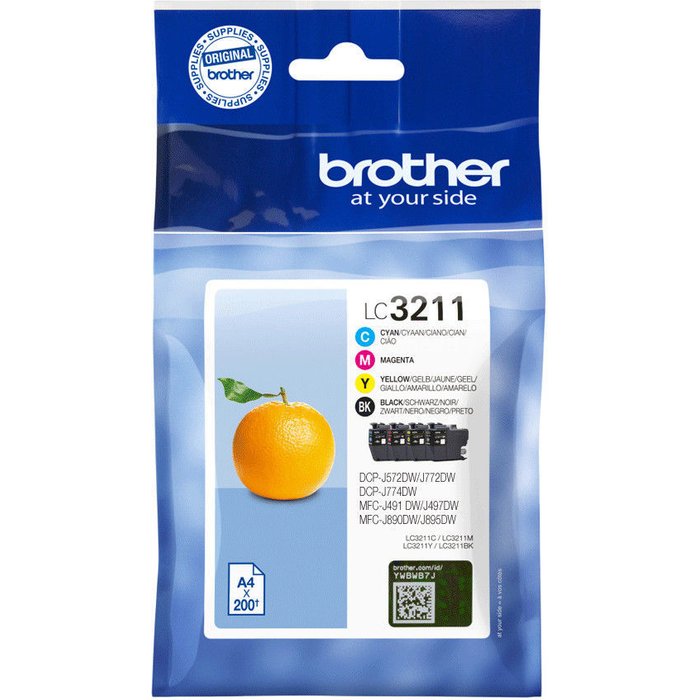 Brother Multipack LC3211VALDR Black Cyan Magenta Yellow