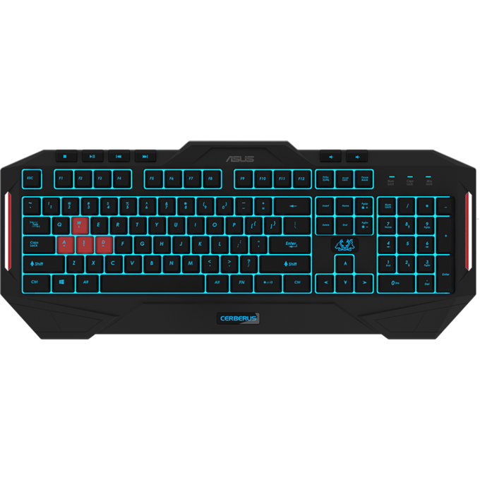 Klaviatūra Klaviatūra Asus Cerberus MKII Gaming Keyboard RUS Black