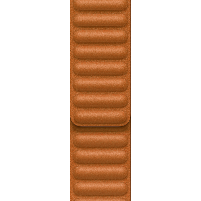 Apple Golden Brown Leather Link - S/M 41mm