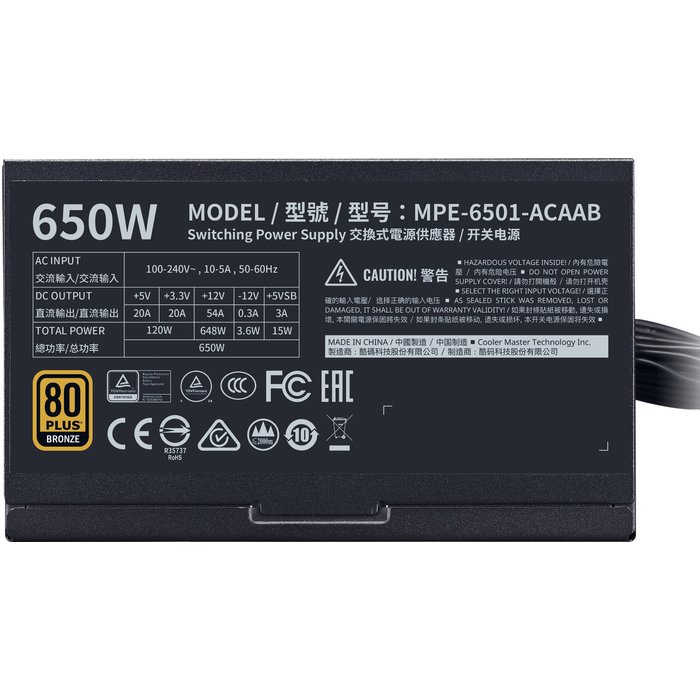Cooler Master MWE Bronze 650W