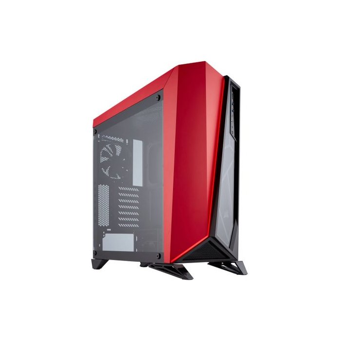 Stacionārā datora korpuss Corsair Carbide Spec-Omega Red Tempered Glass