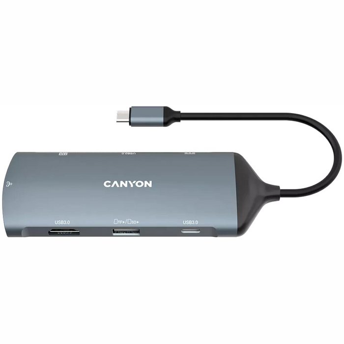 Dokstacija Canyon hub DS-15 8in1 4k USB-C Dark Grey