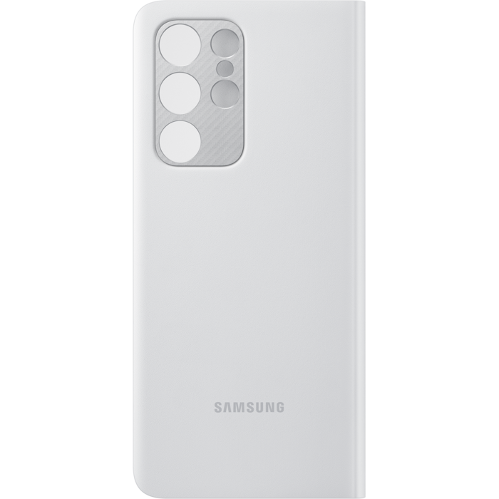 Samsung Galaxy S21 Ultra Smart Clear View Case Light Gray