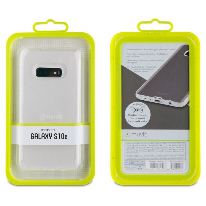 Mobilā telefona maciņš Muvit Samsung Galaxy S10e Crystal Soft Transparent