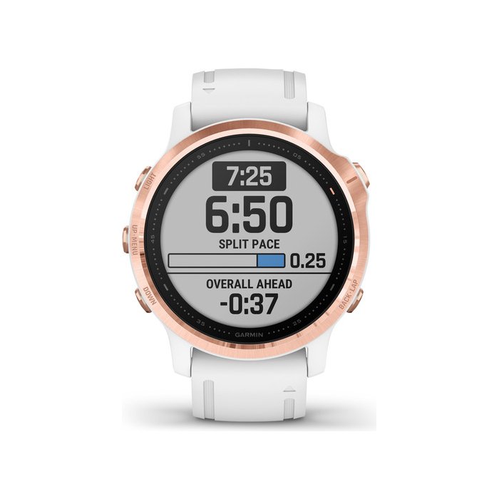 Garmin Fenix 6S Pro Rose gold with white band