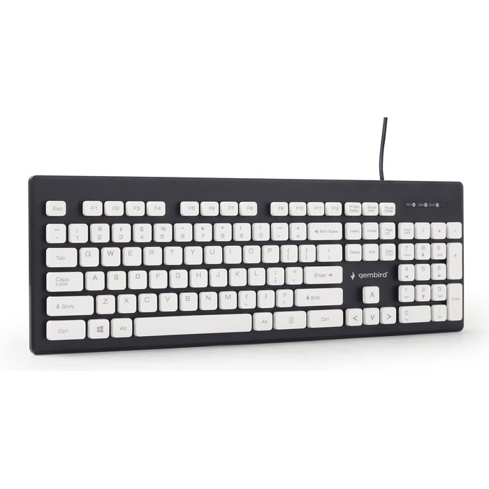 Клавиатурa Gembird KB-CH-01 Chocolate Keyboard Black EN