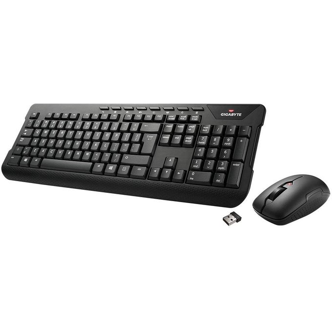 Klaviatūra Klaviatūra Gigabyte GK- KM7590 Multi Media Keyboard And Mouse Combo set