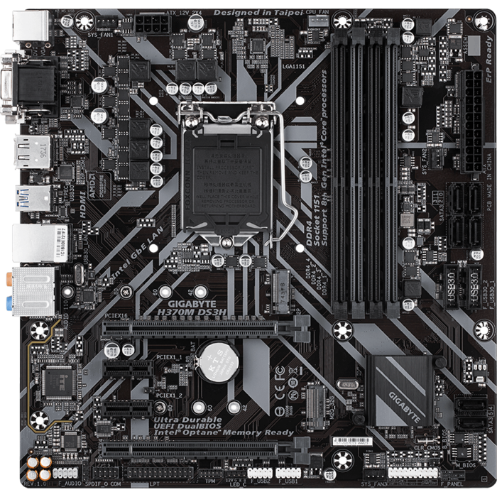 Mātesplates Gigabyte H370M DS3H