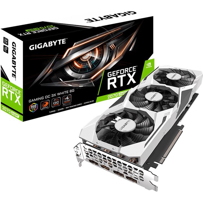 Videokarte Gigabyte GeForce RTX 2070 Super Gaming OC 3X White 8GB