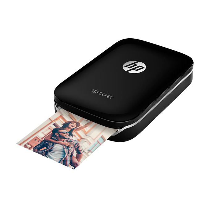 Drukas iekārtas HP Sprocket Photo Printer Black