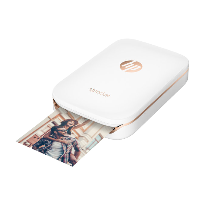 Drukas iekārtas HP Sprocket Photo Printer white