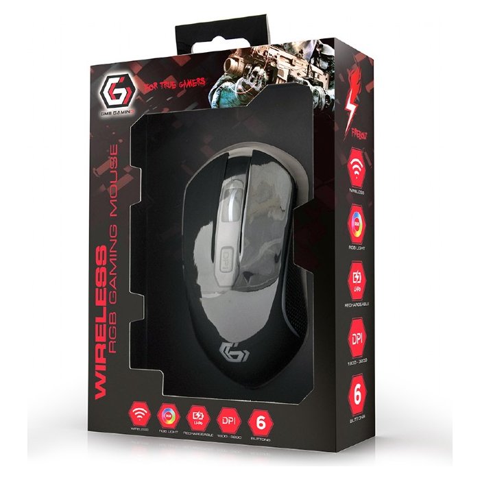 Datorpele Gembird RGB Gaming Mouse Firebolt MUSGW-6BL-01