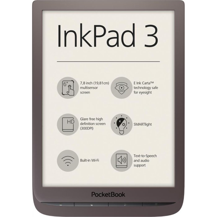 E-grāmatu lasītājs PocketBook InkPad 3 Brown