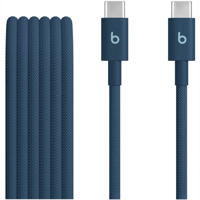 Lādētāji, kabeļi un adapteri Beats USB-C to USB-C Woven Cable (1.5 m) - Nitro Navy