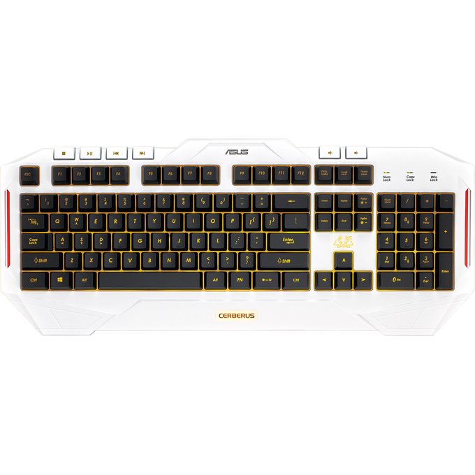 Klaviatūras Asus Cerberus Arctic Gaming Keyboard ENG/RUS