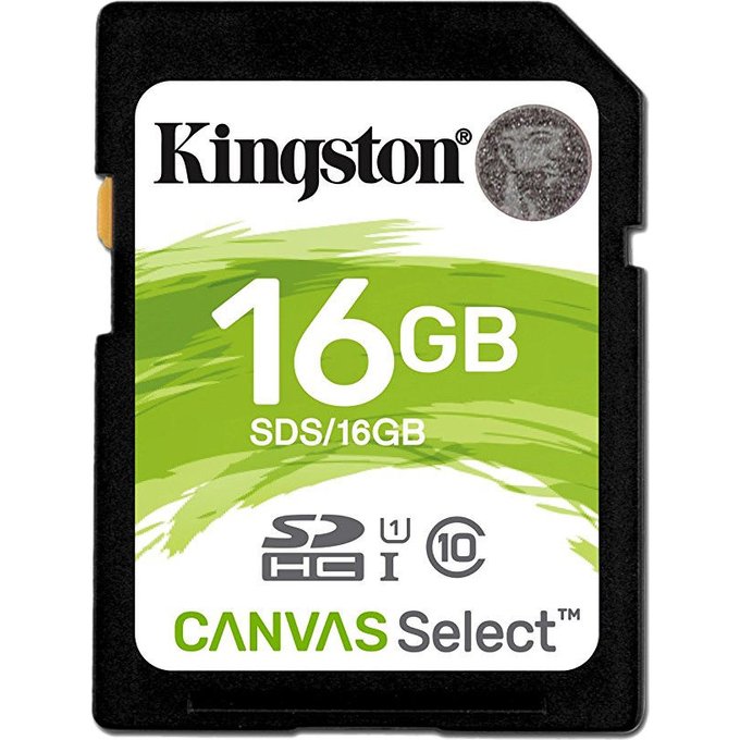 Atmiņas karte Kingston Canvas Select UHS-I, 16GB