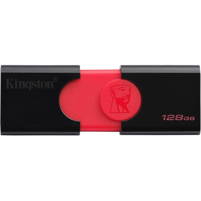 USB zibatmiņa USB zibatmiņa Kingston DataTraveler 106 128 GB, USB 3.0, Black/Re