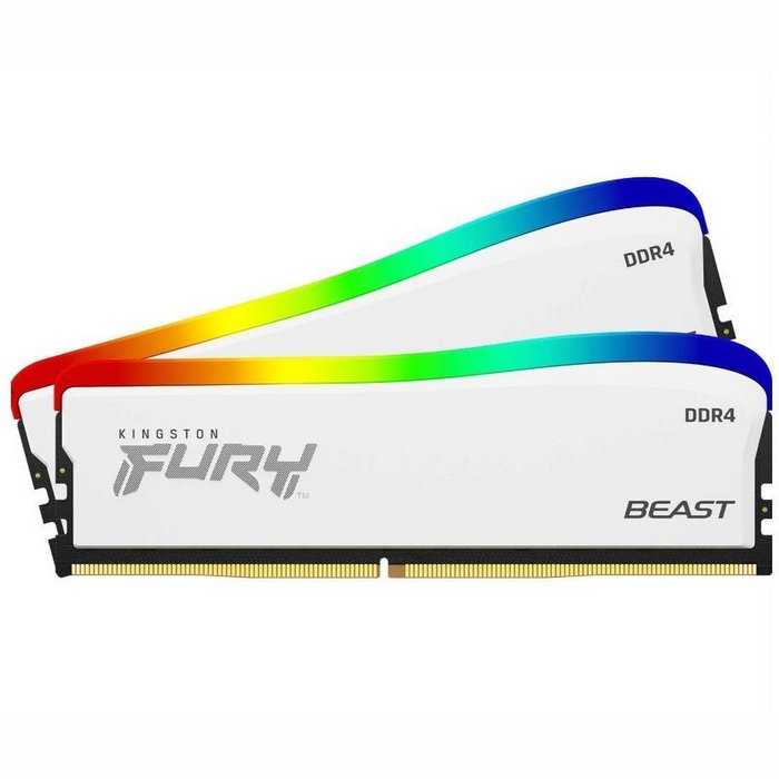 Operatīvā atmiņa (RAM) Kingston Fury Beast White RGB 32GB 3600MHz DDR4 KF436C18BWAK2/32