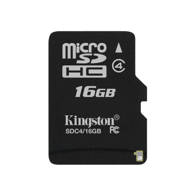 Atmiņas kartes Kingston MICRO SDHC 16GB CLASS4