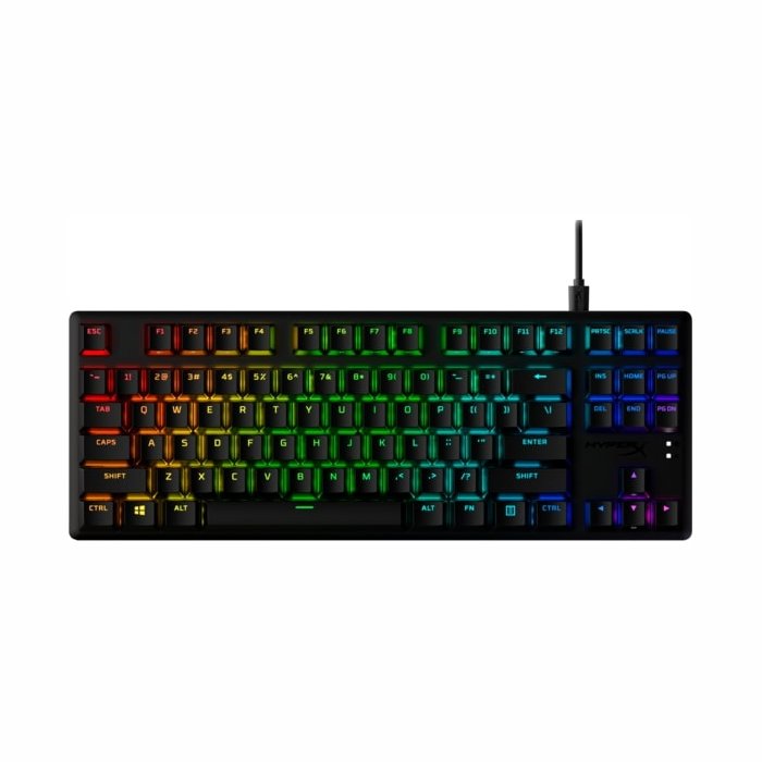 Klaviatūra Kingston HyperX Alloy Origins Core PBT HX Aqua Black ENG