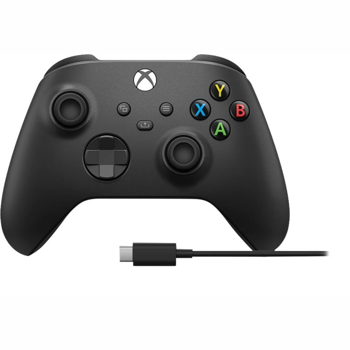 Microsoft Xbox Wireless Controller + USB-C Cable Black [Mazlietots]