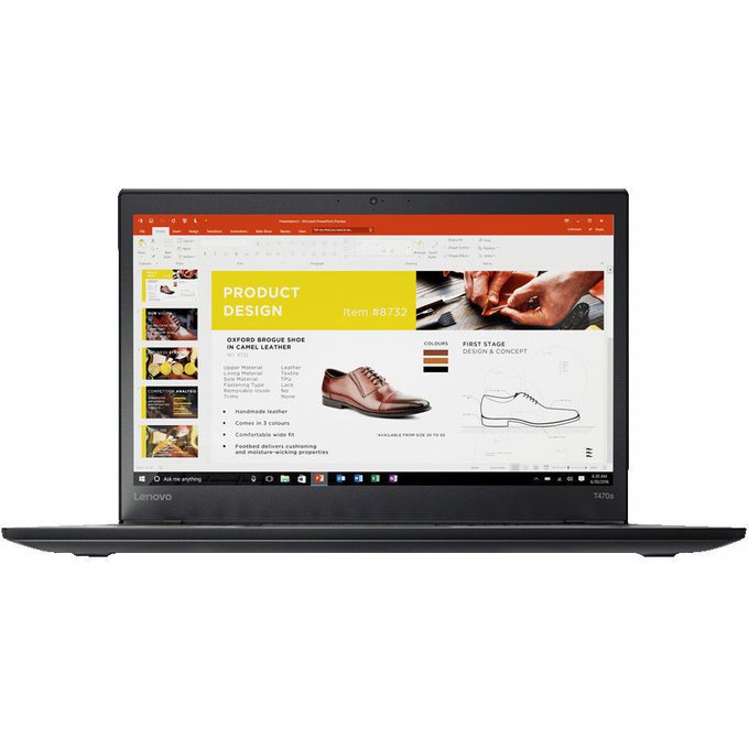 Portatīvais dators Portatīvais dators Lenovo ThinkPad T470s Black, 14.0"