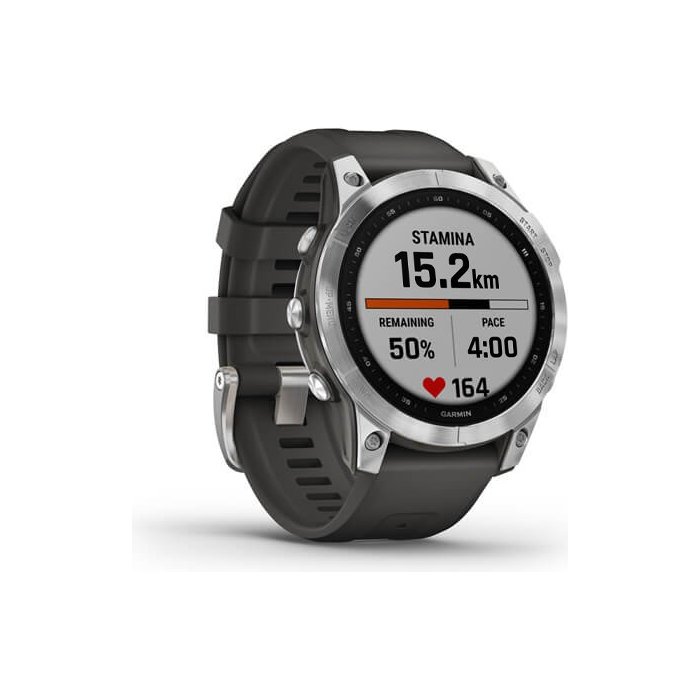 Garmin Fenix 7 Silver with Grphte Band