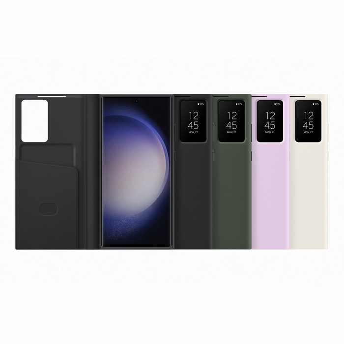 Samsung Galaxy S23 Ultra Smart View Wallet Case Khaki