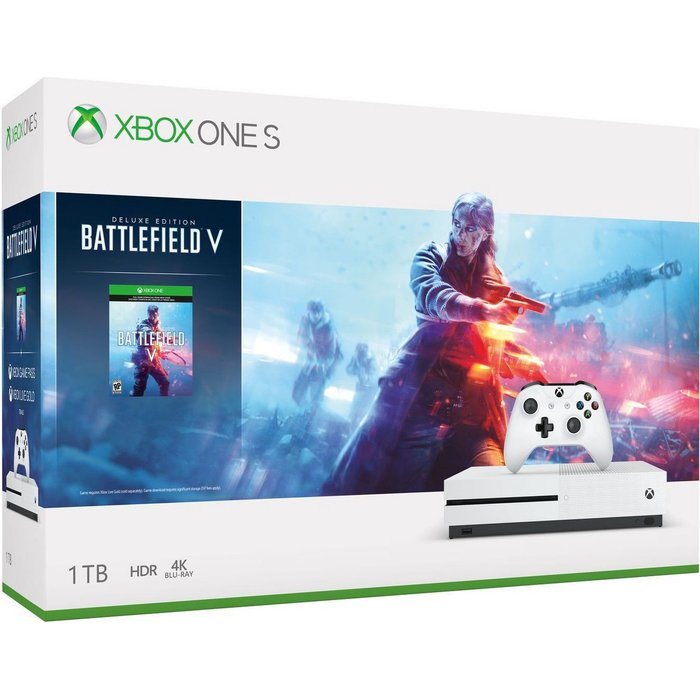 Spēļu konsole Spēļu konsole Microsoft Xbox One S 1TB + Battlefield V Bundle