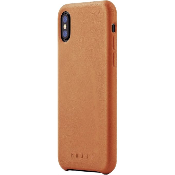 Mujjo Leather Case iPhone X, Tan