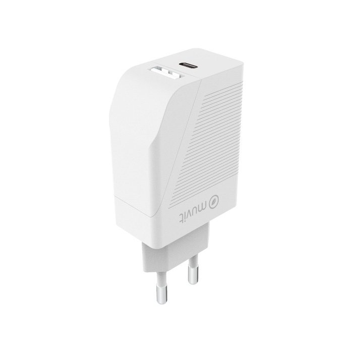 Muvit Travel Charger PD 20W+ QC 3.0 18W
