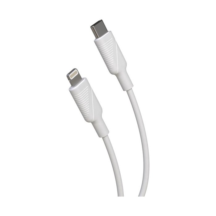 Muvit Travel Charger PD 20W + Type-C Lightning White