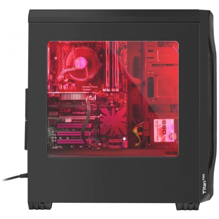 Natec Genesis PC case TITAN 750 RED