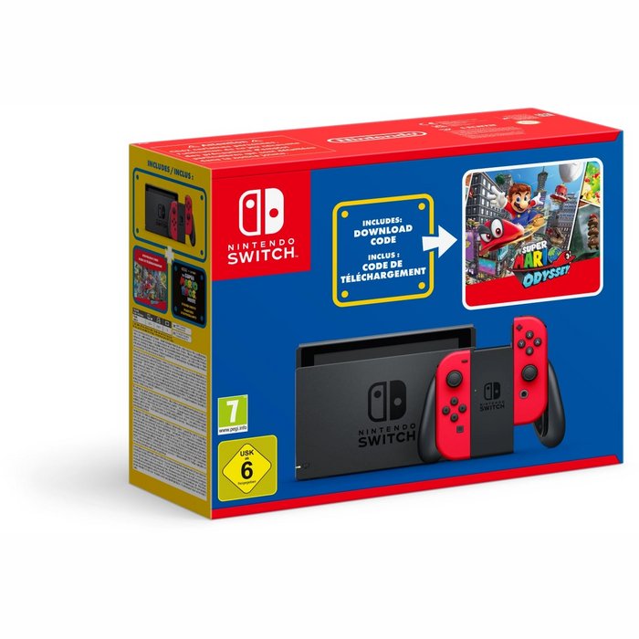 Spēļu konsole Nintendo Switch With Joy-Con - Red - Super Mario Odyssey