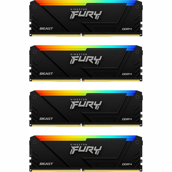 Operatīvā atmiņa (RAM) Kingston Fury Beast RGB 128GB 3600MT/S DDR4 KF436C18BB2AK4/128