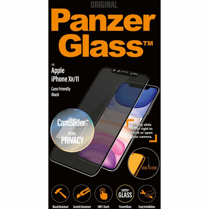 Apple iPhone XR/11 Tempered glass CamSlider by PanzerGlass