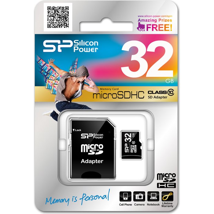 Карта памяти Silicon Power 32 GB, MicroSDHC
