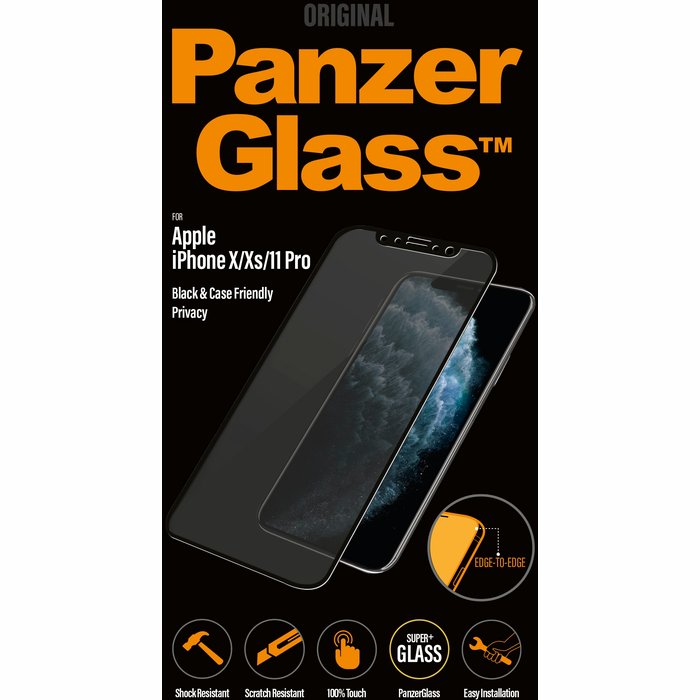 Viedtālruņa ekrāna aizsargs Apple iPhone X/Xs/11 Pro Tempered glass with Privacy filter by PanzerGlass