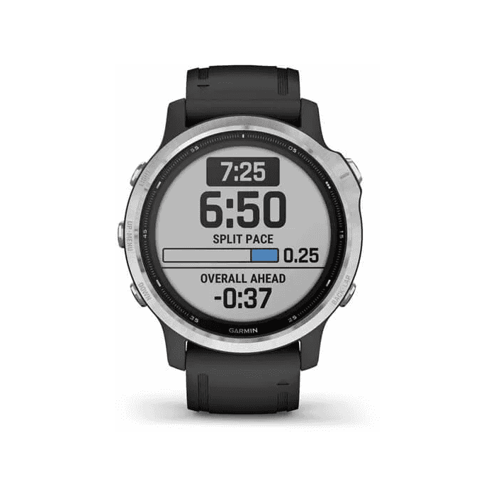 Garmin Fenix 6S Solar Silver with black band