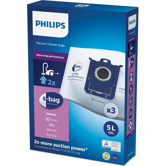 Philips S-Bag Ultra Long  putekļu maiss FC8027/01
